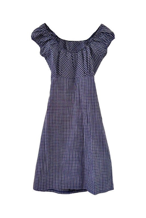 Vichy backless dress