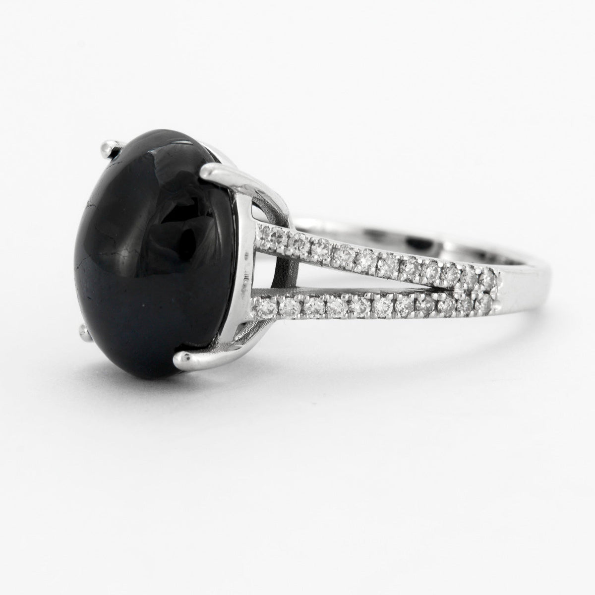 Bague Saphir Cabochon Diamants