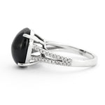 Bague Saphir Cabochon Diamants
