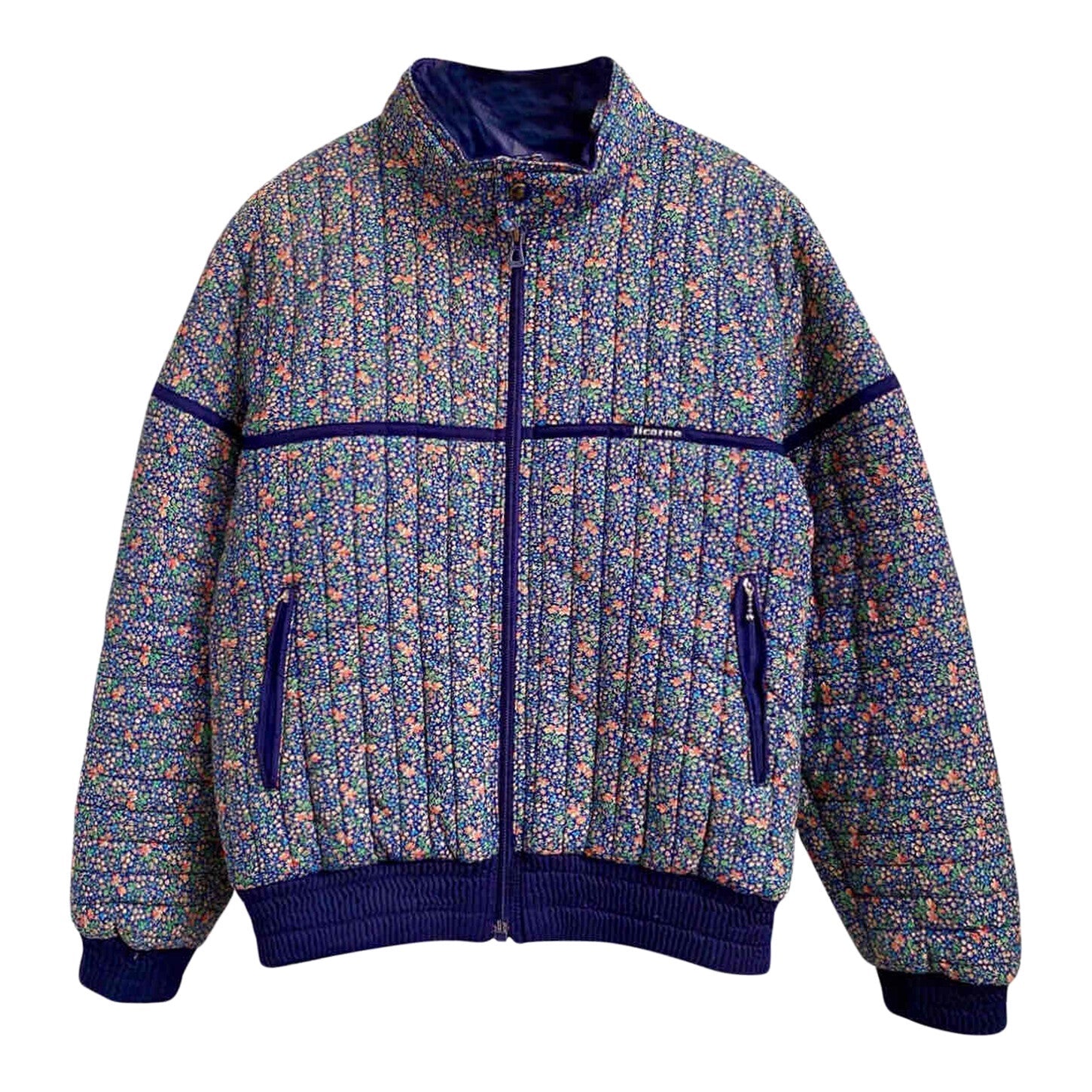 Floral puffer jacket