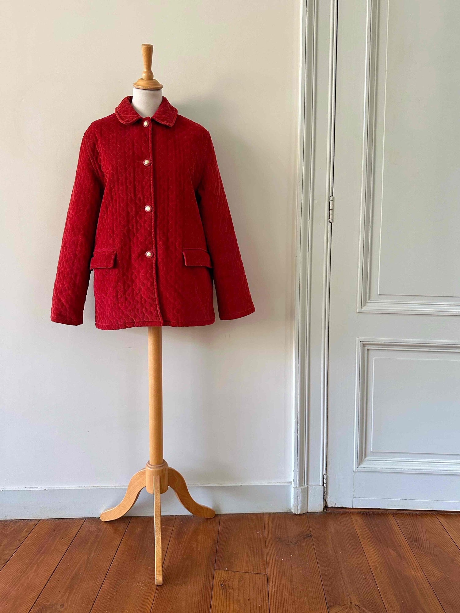 Veste matelassée en velours