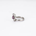 Bague Saphir rose Diamants