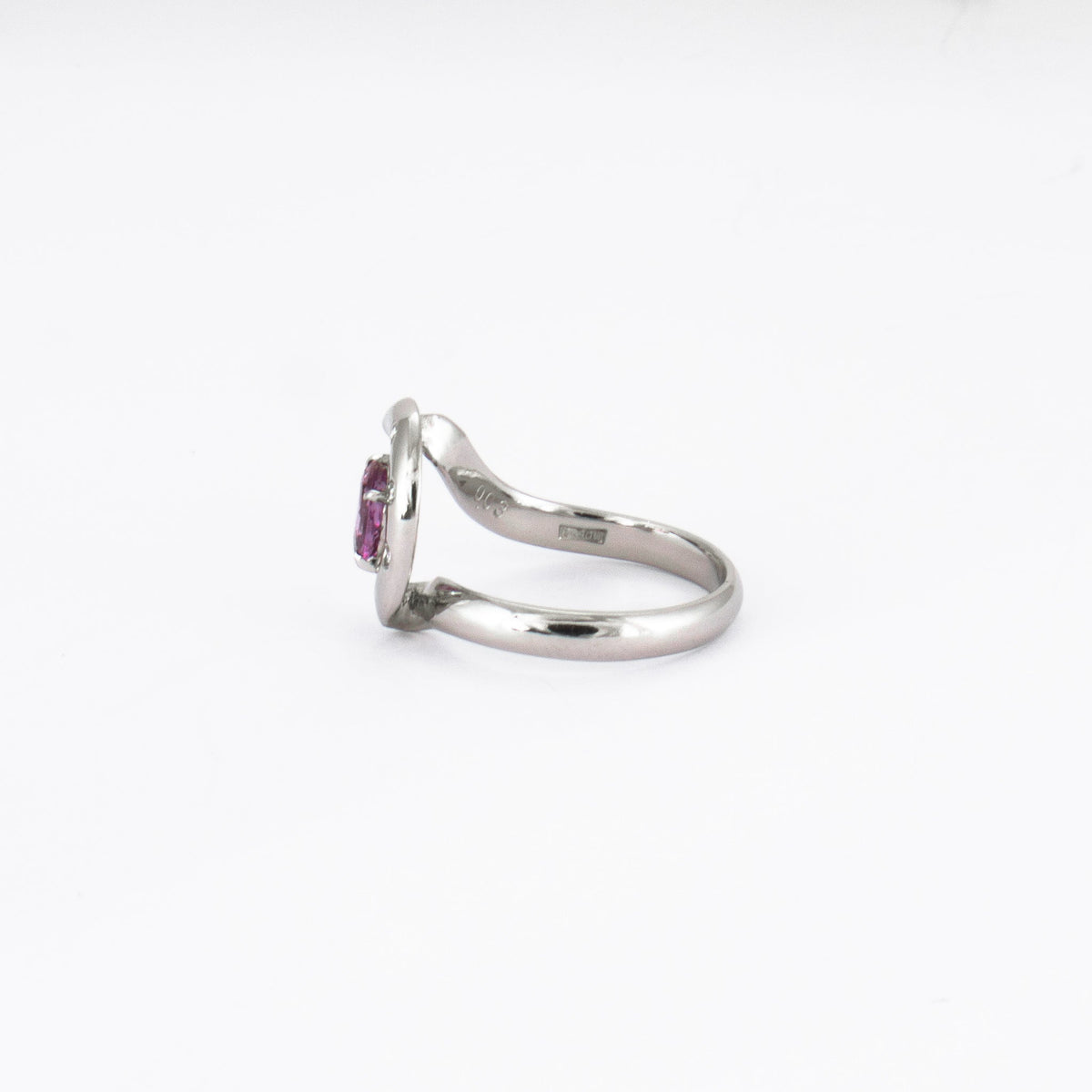 Bague Saphir rose Diamants