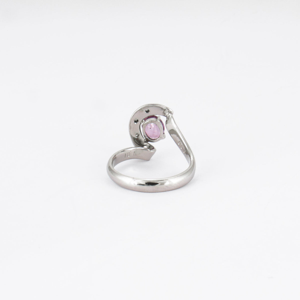 Bague Saphir rose Diamants