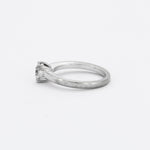 Bague Solitaire Diamant Or Blanc