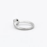 Bague Solitaire Diamant Or Blanc