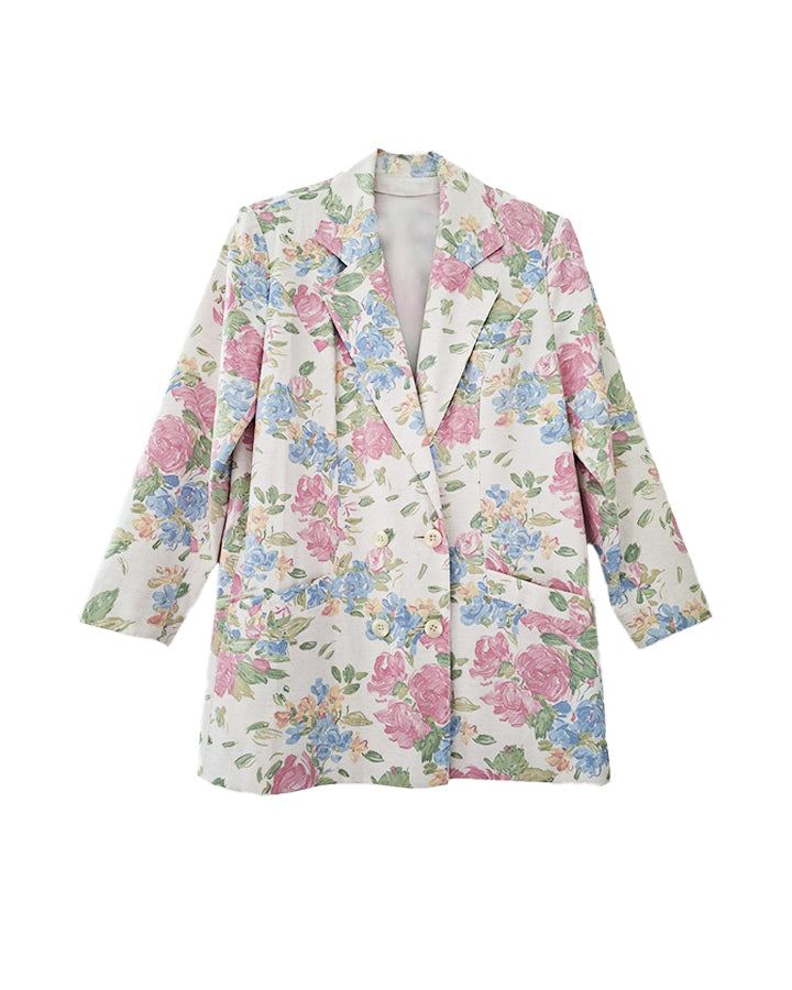 Blazer à fleurs 80's