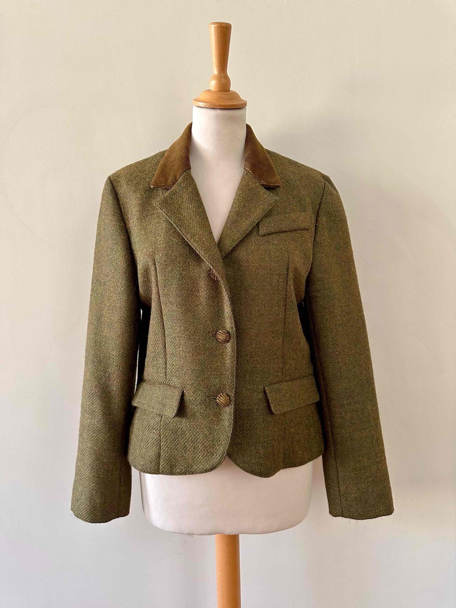 Blazer en laine et velours