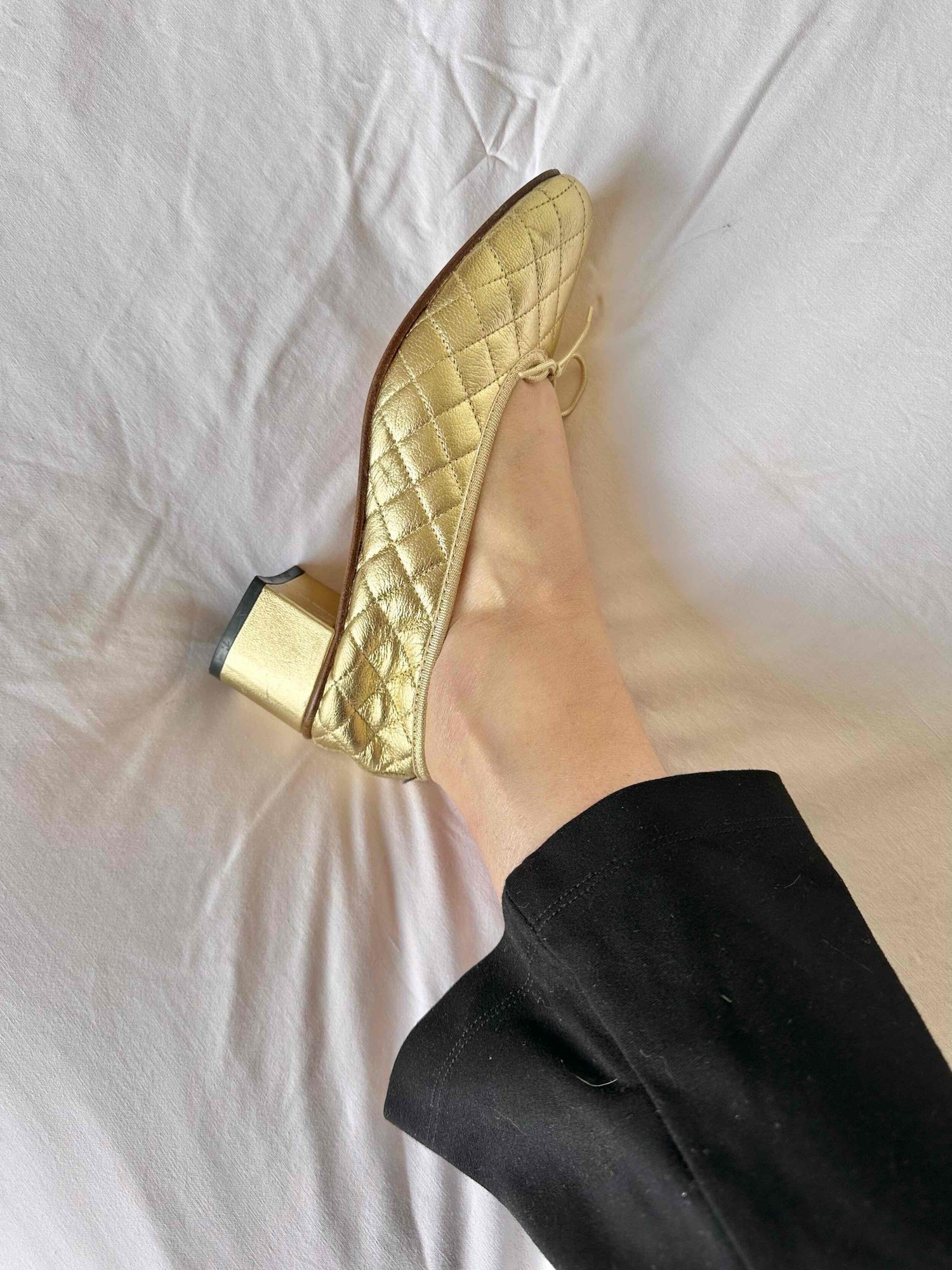 Leather ballet flats