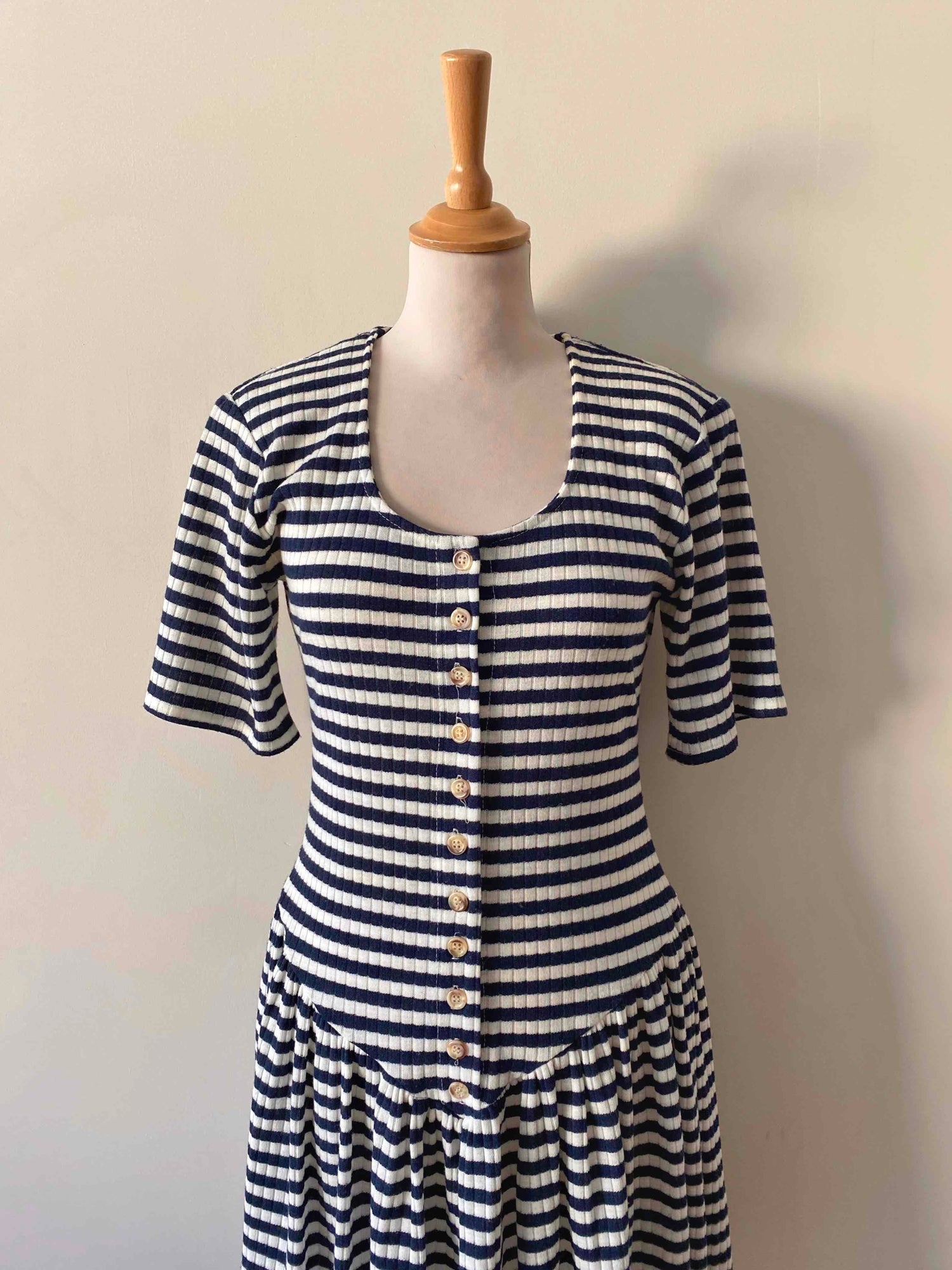 Knitted sailor dress