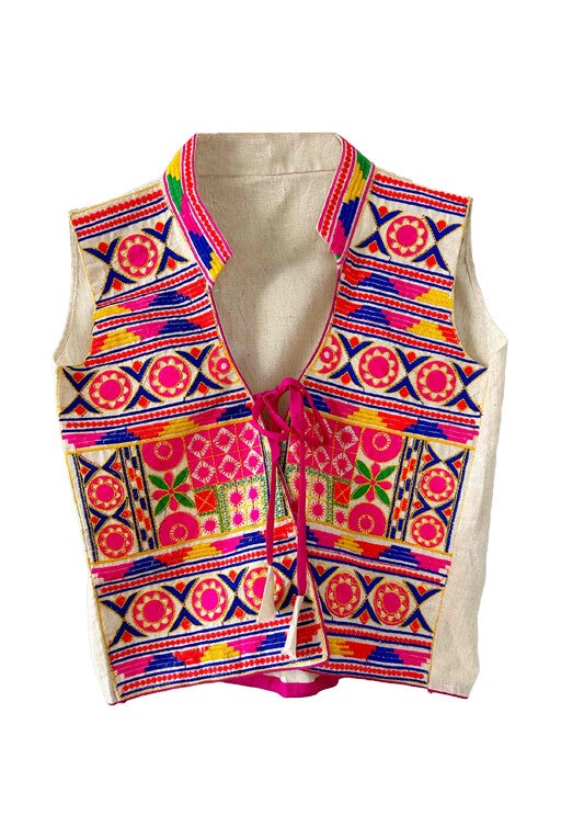 Embroidered vest