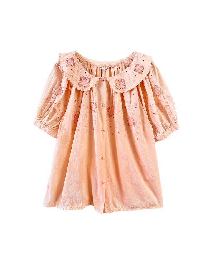 Blouse brodée 70's