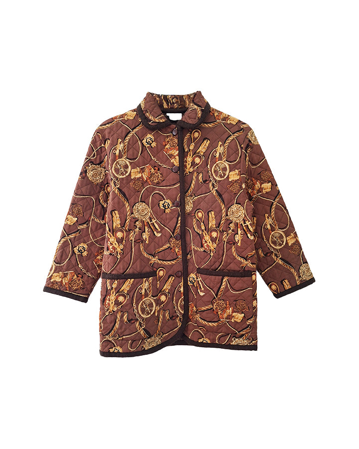 Veste matelassée en soie