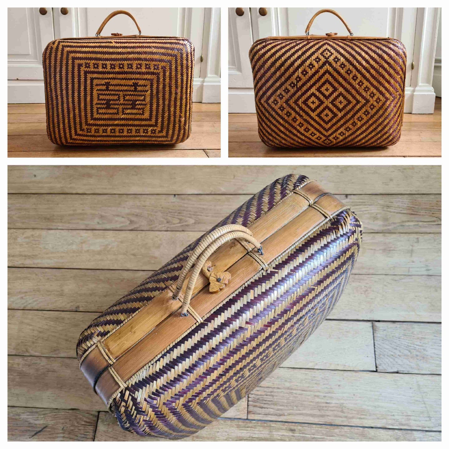 Rattan briefcase