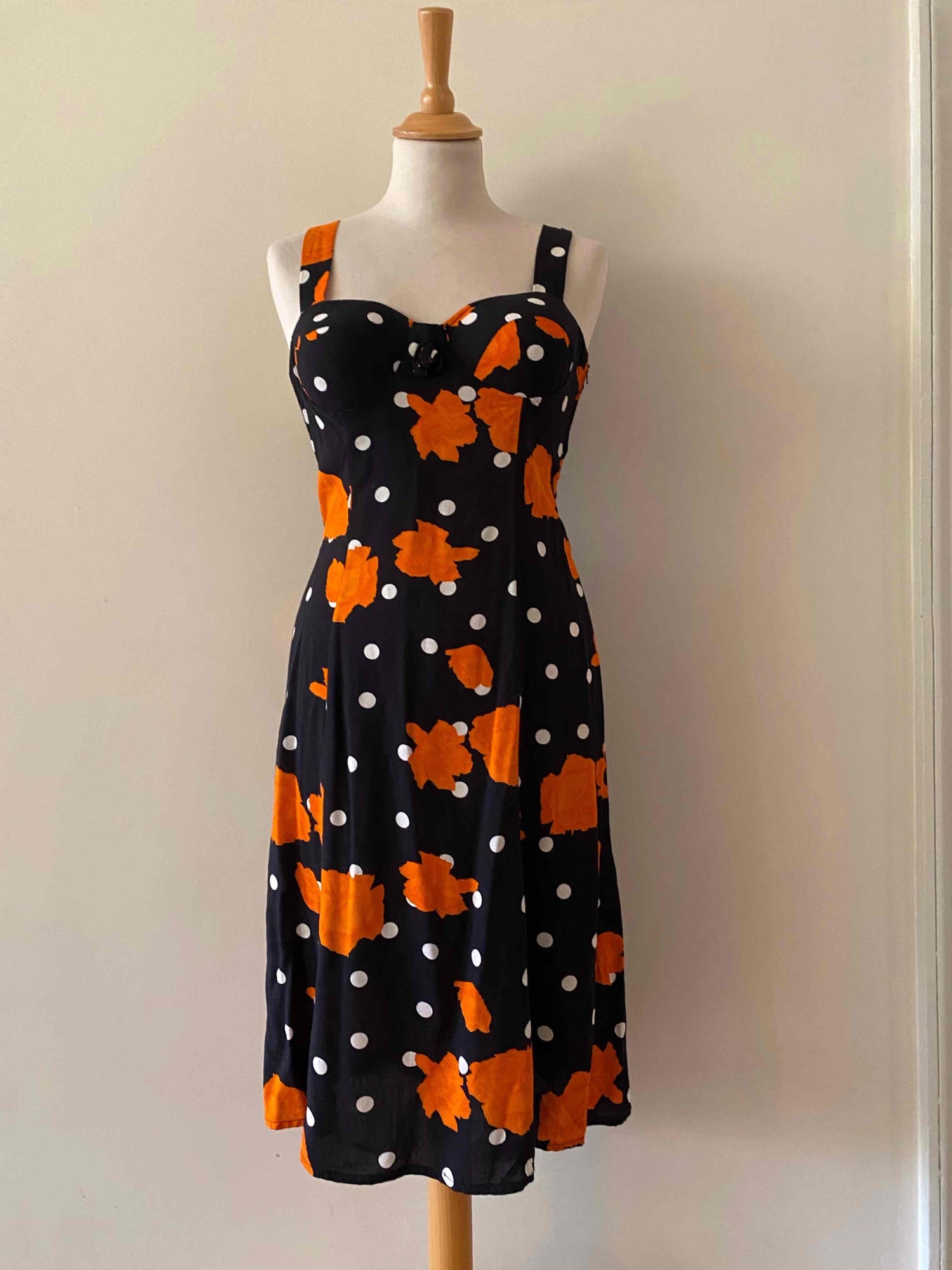 Mini robe pois et fleurs