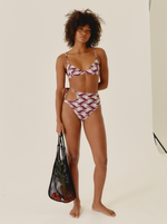 Culotte High Wavy Lines Bikini