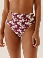 Culotte High Wavy Lines Motif