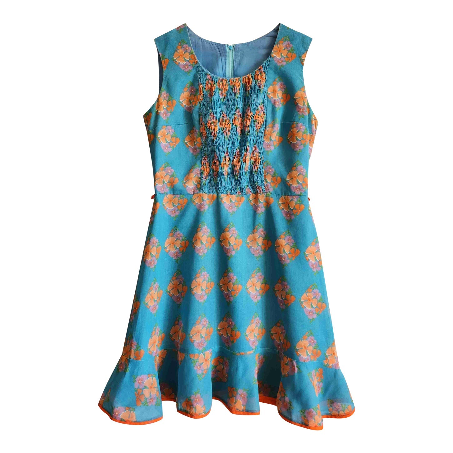 Sleeveless voile dress