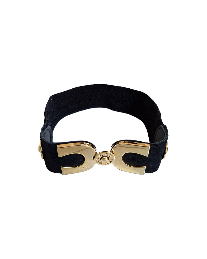 Ceinture Passementerie noir et or