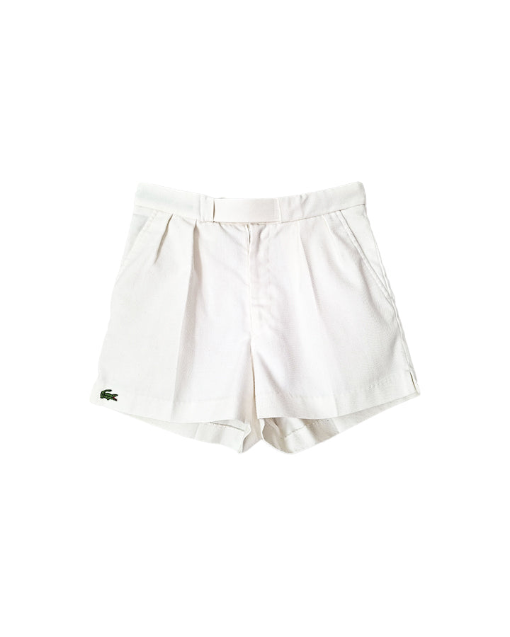 Short blanc Lacoste