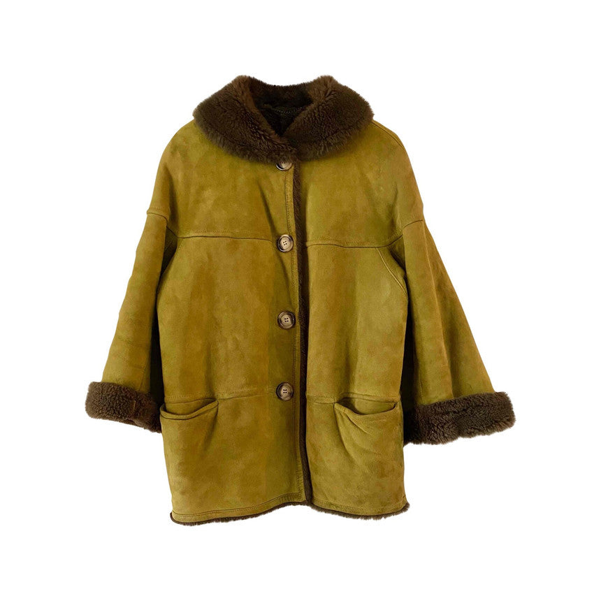Manteau en peau lainée