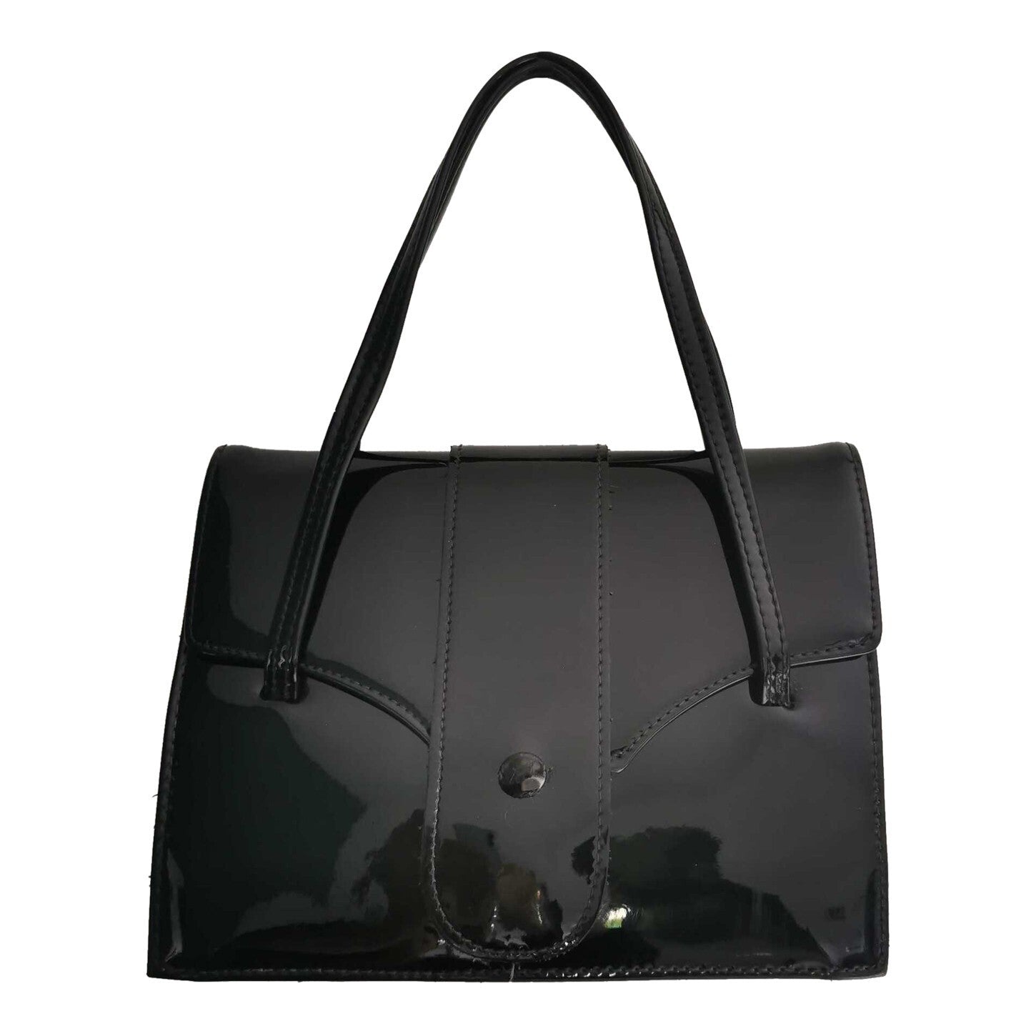 Patent leather handbag