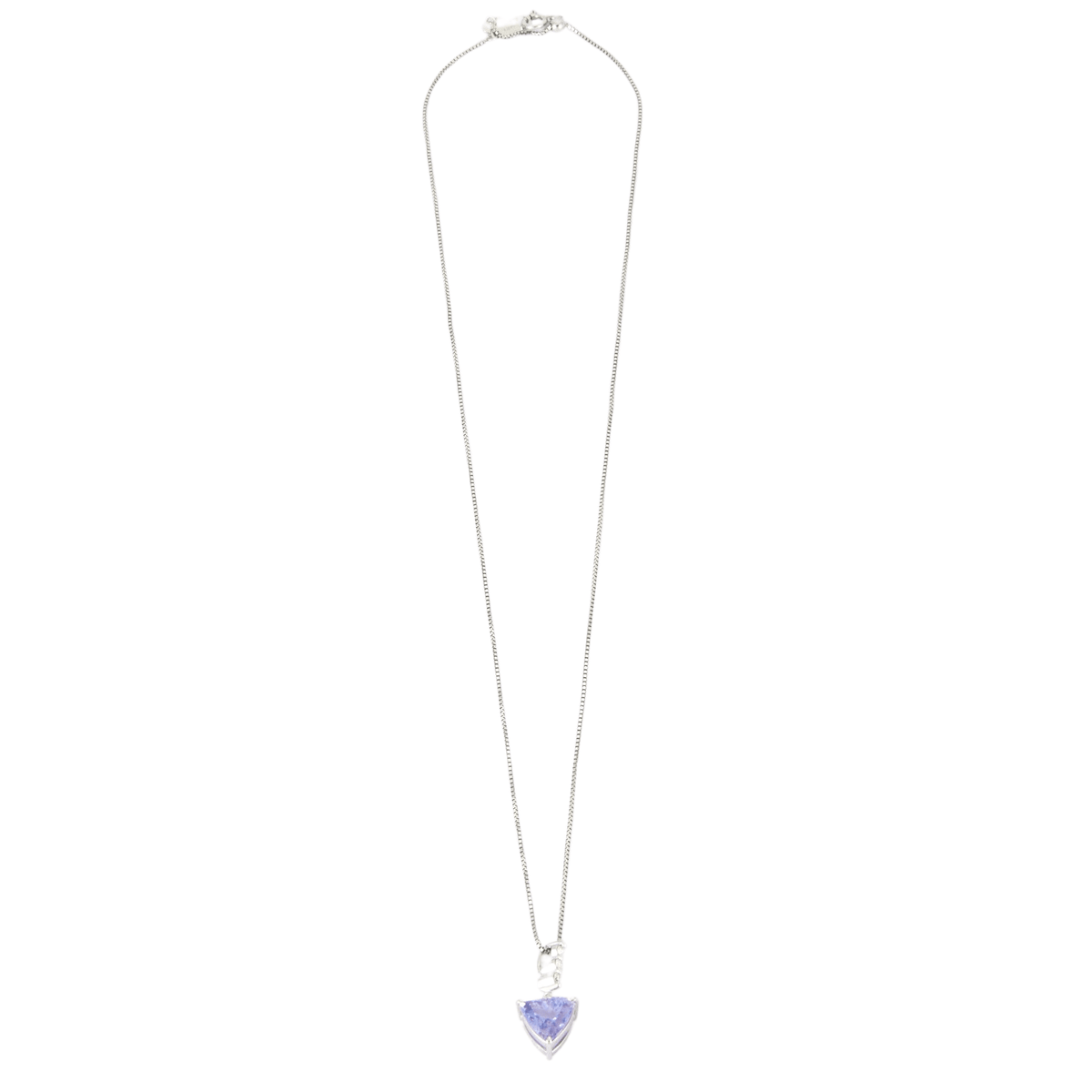 Collier Pendentif Tanzanite Diamants