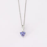 Collier Pendentif Tanzanite Diamants