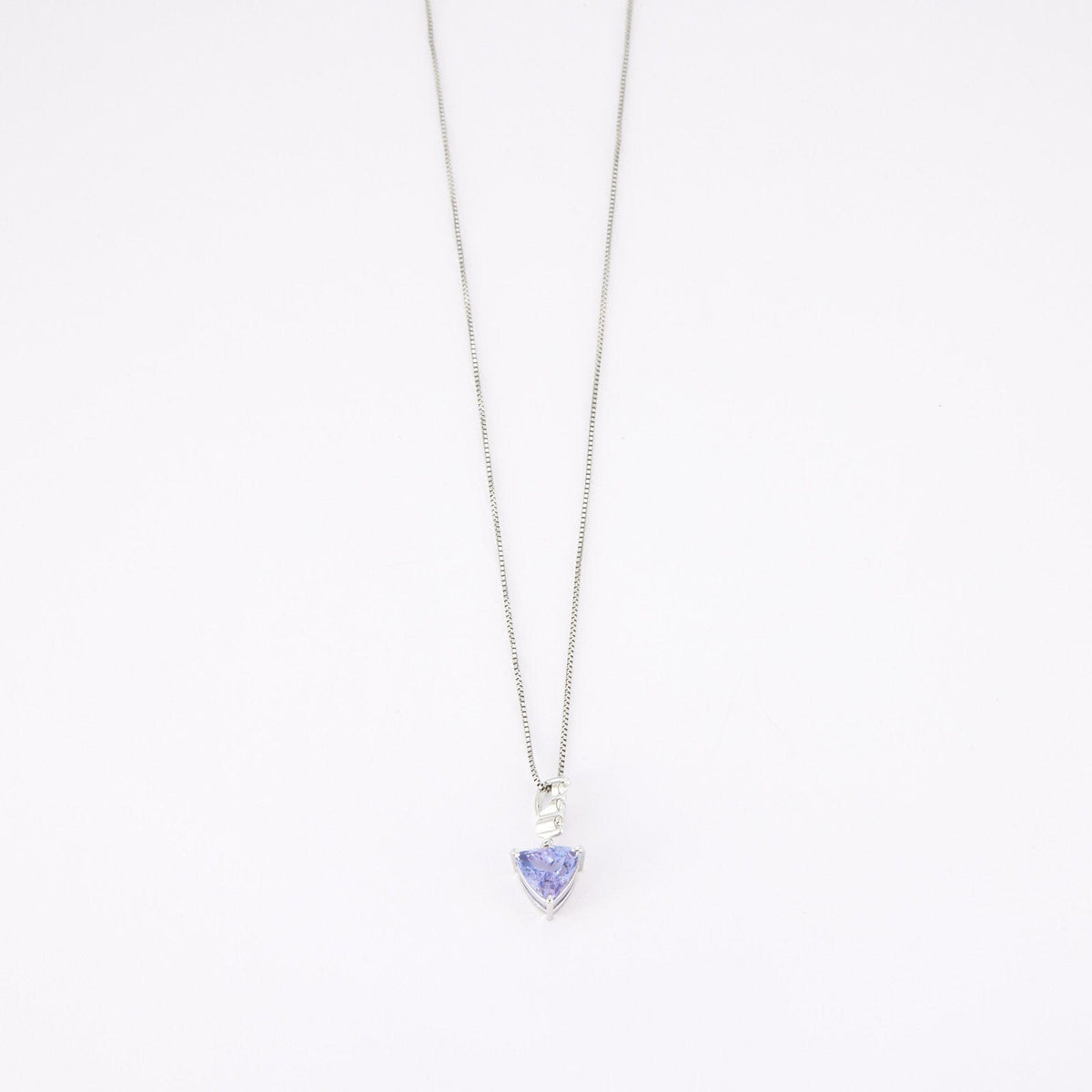 Collier Pendentif Tanzanite Diamants