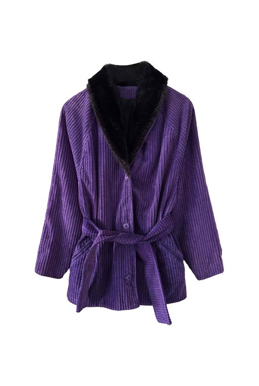 Saharienne en velours côtelé