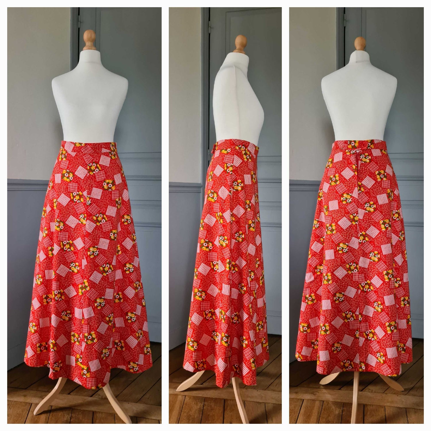 Jupe longue à fleurs