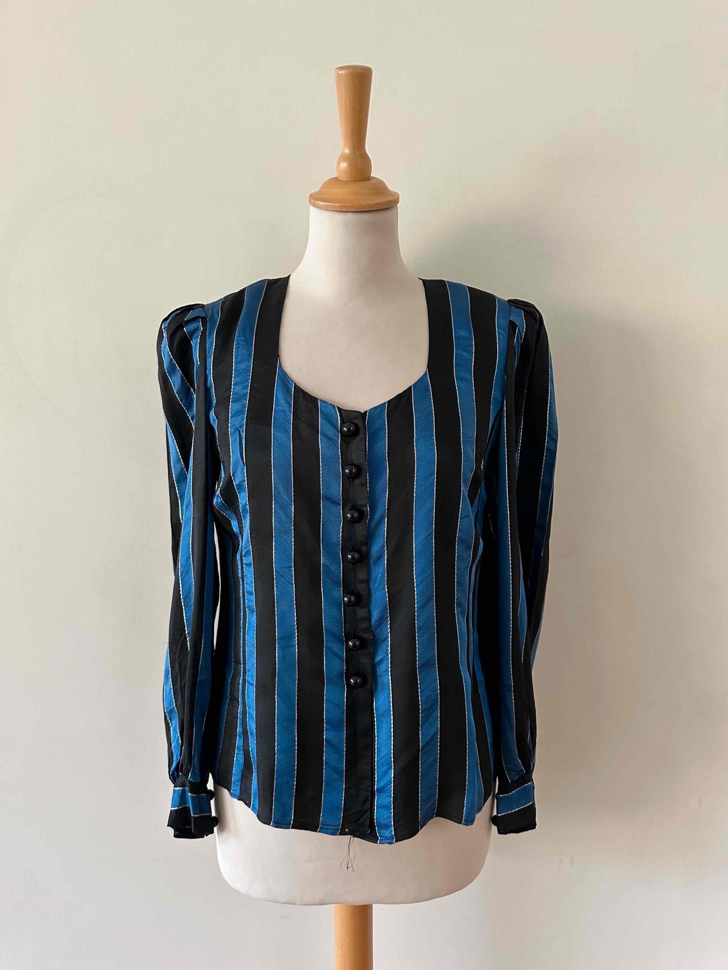 Blouse à rayures lurex