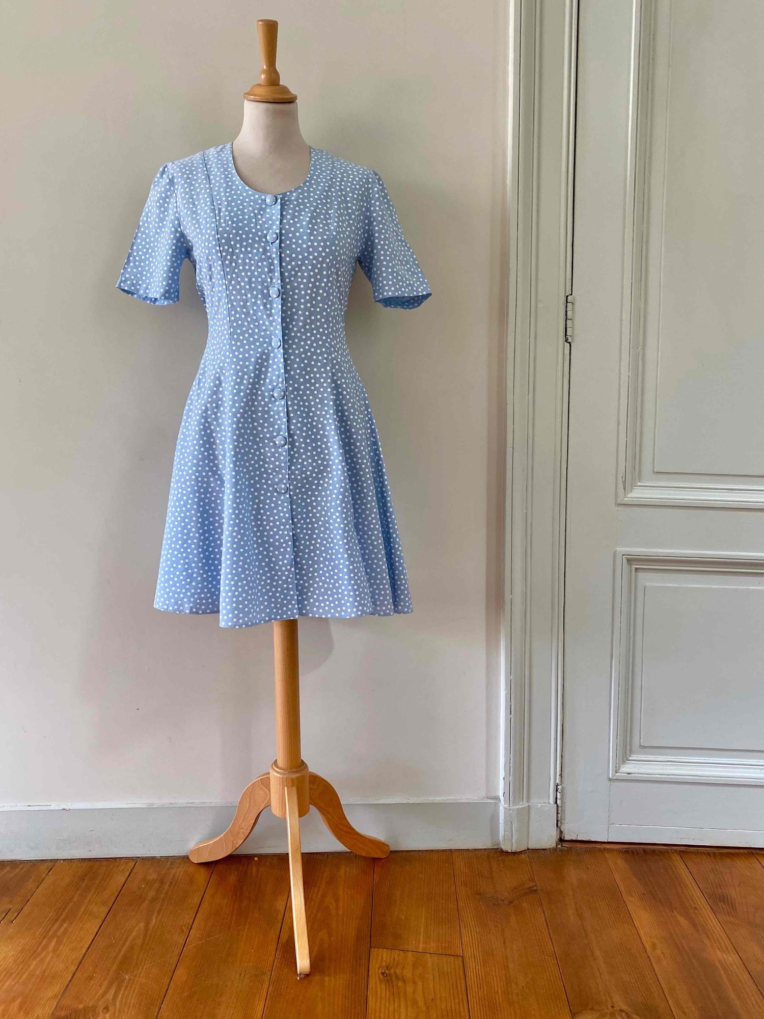 Polka dot mini dress