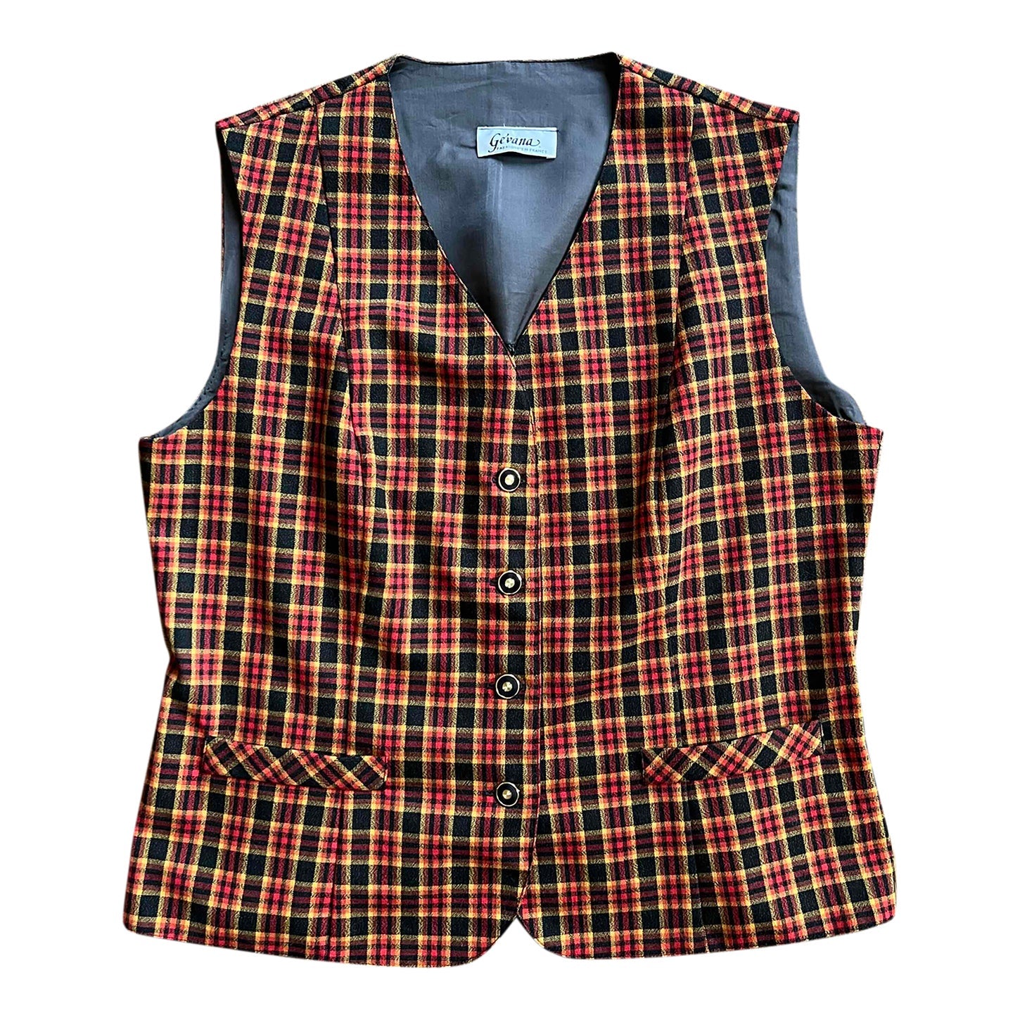 Checkered vest