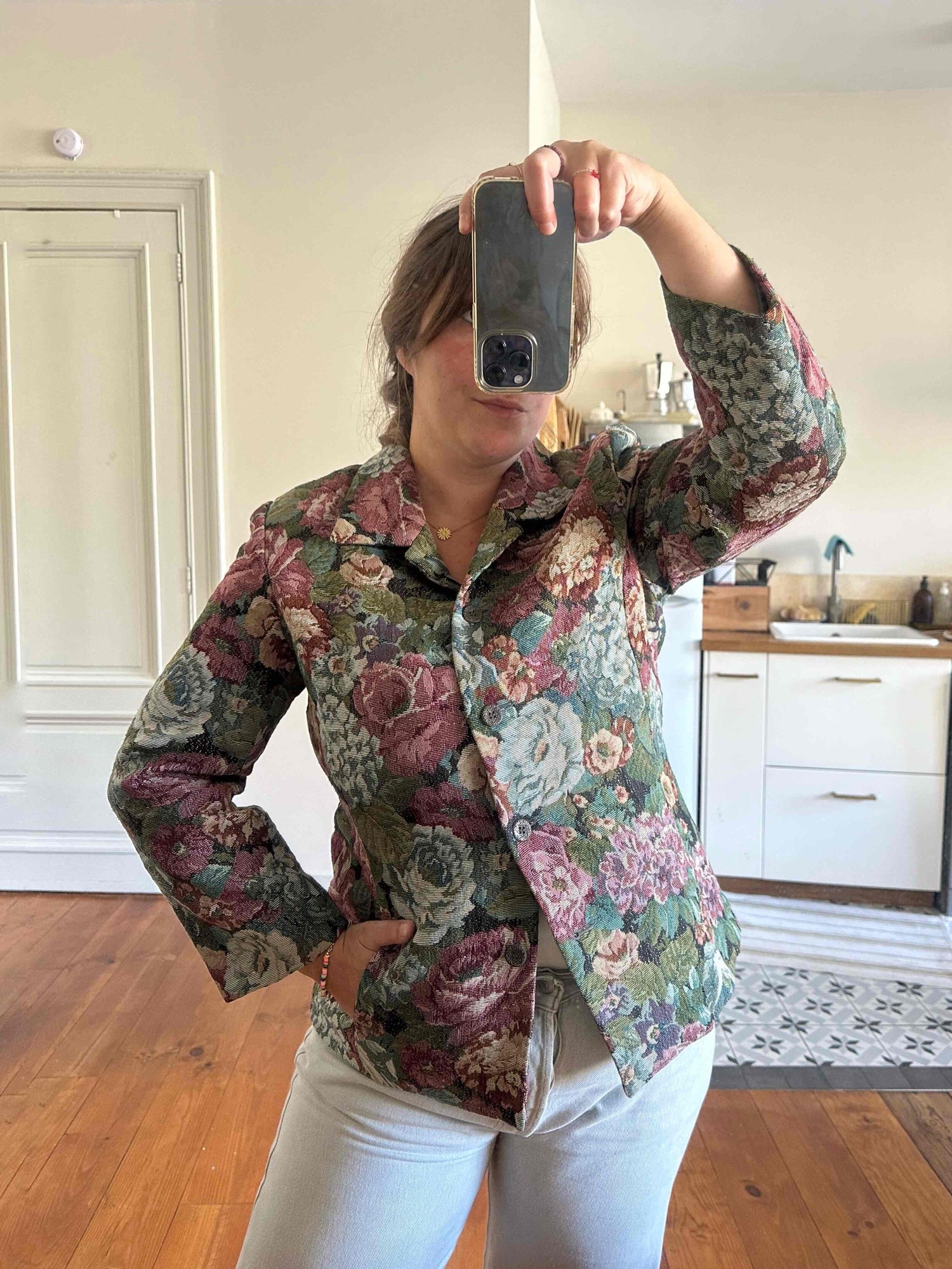 Veste à fleurs