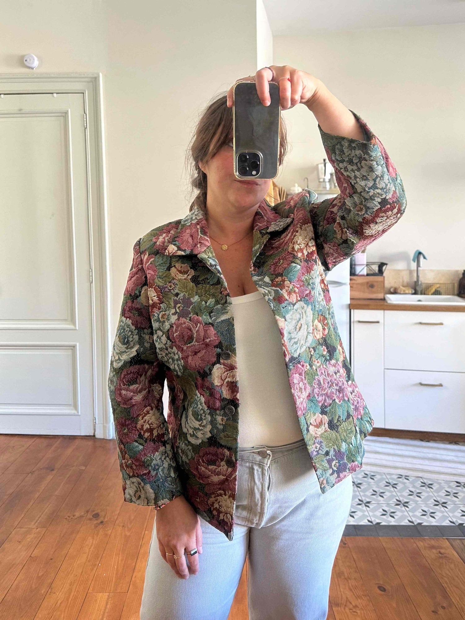Veste à fleurs