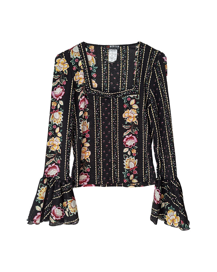 Top à fleurs 90's