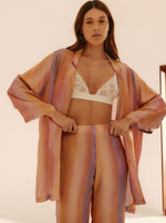 Veste Longue Morning Sky Rayé