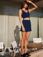 Jupe Mini Blue Sun Court