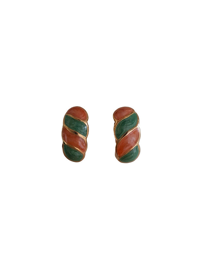 Boucles d'oreilles en métal doré
