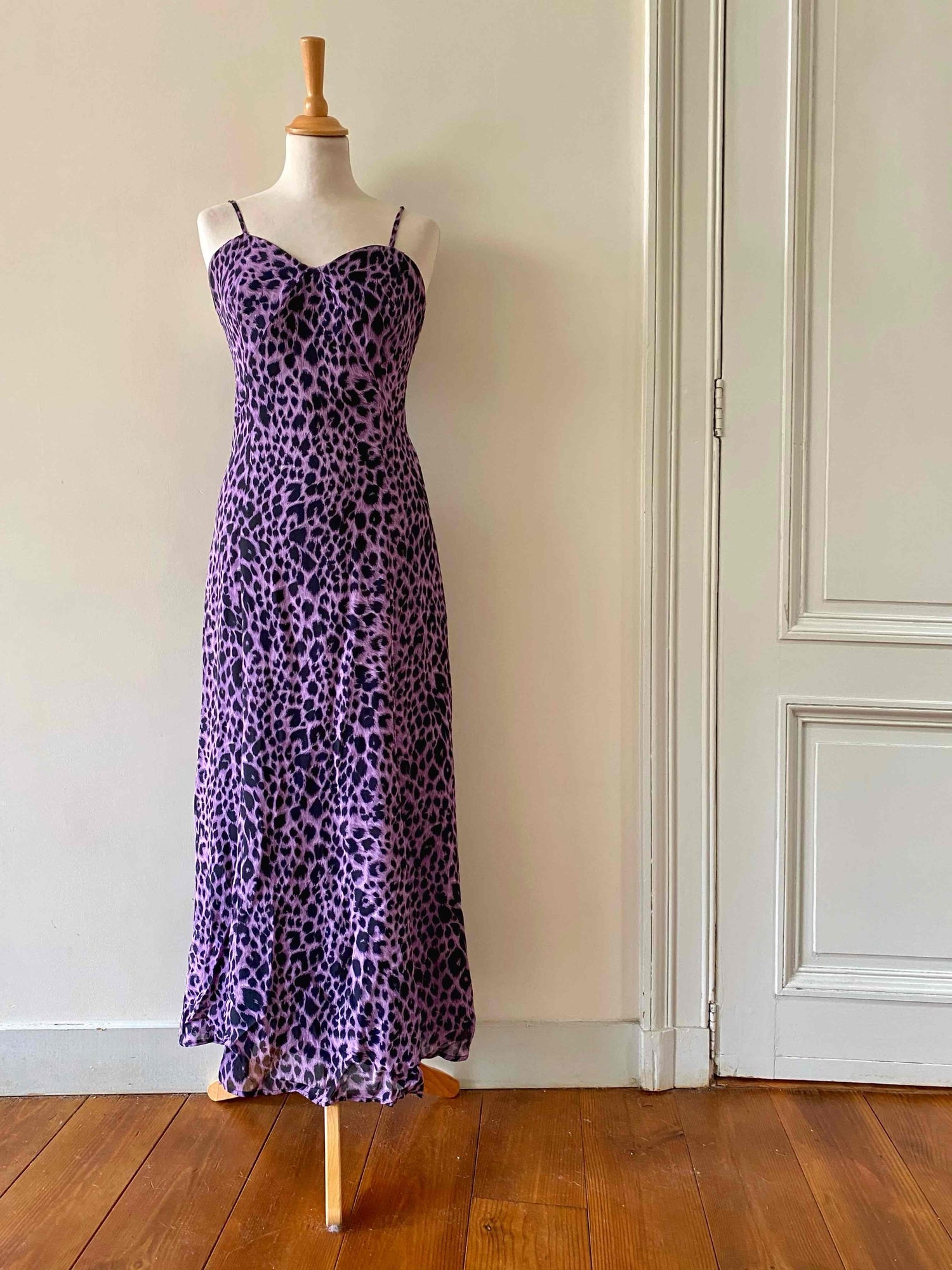 Leopard print maxi dress