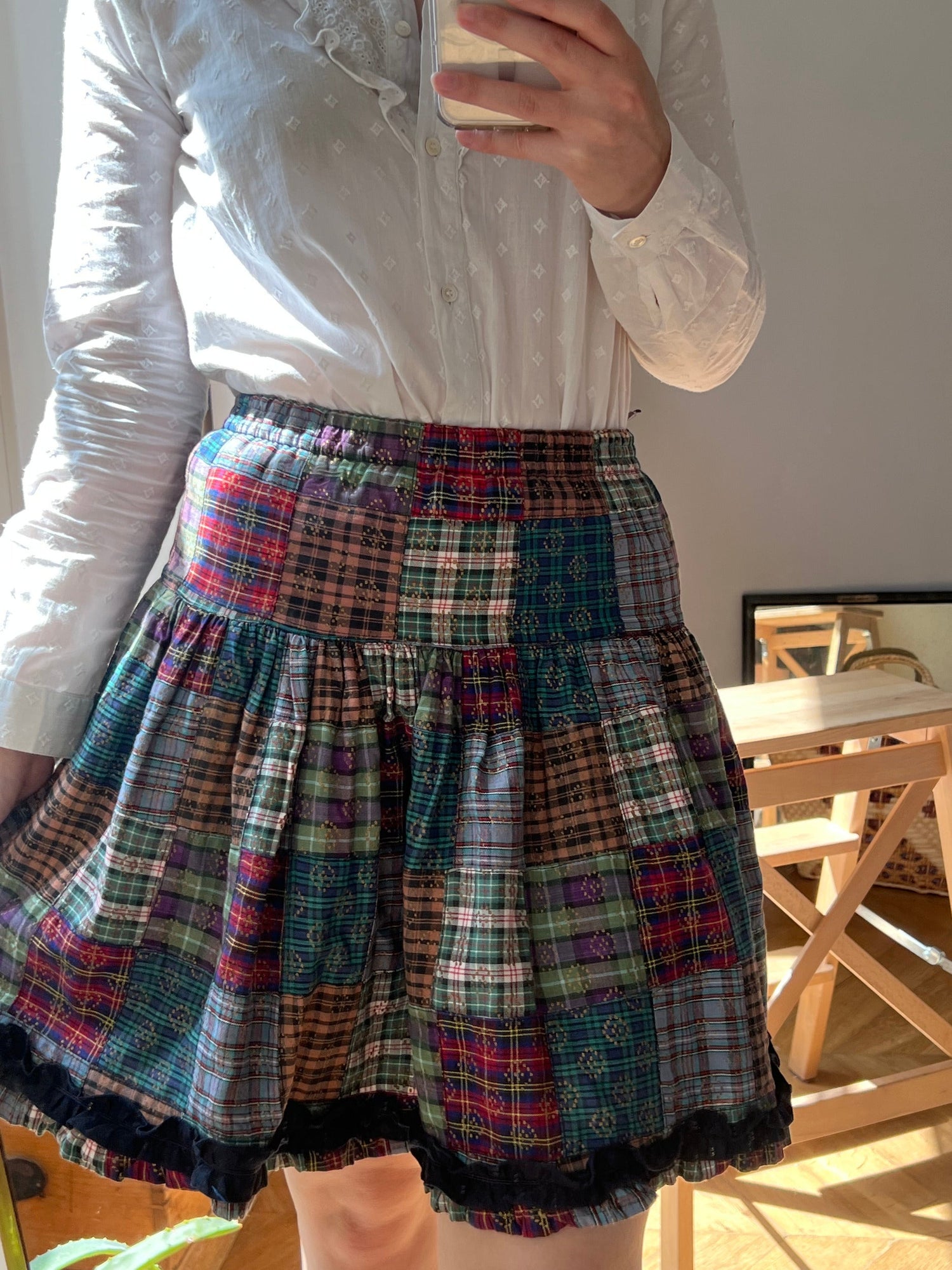 Jupe patchwork Cacharel