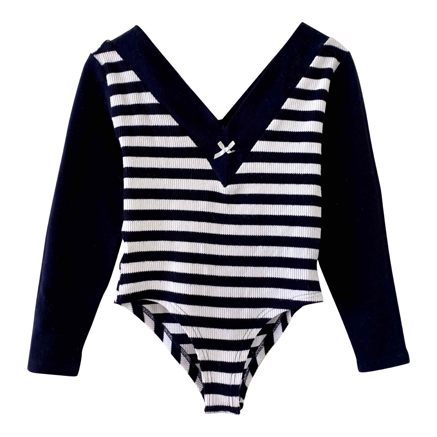 Ribbed nautical bodysuit