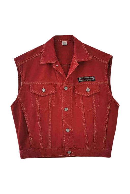 Veste en jean sans manches