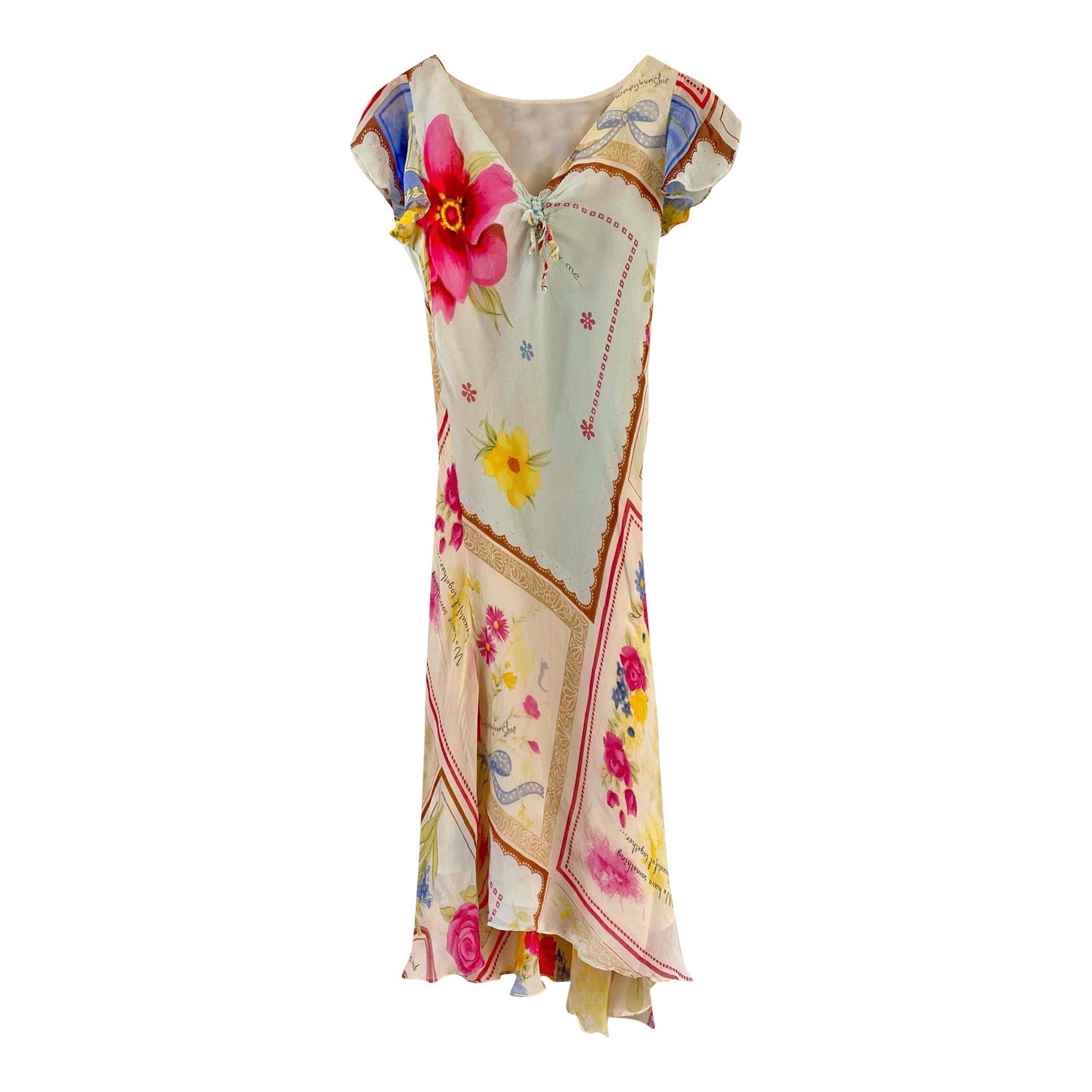 Patchwork midi dress