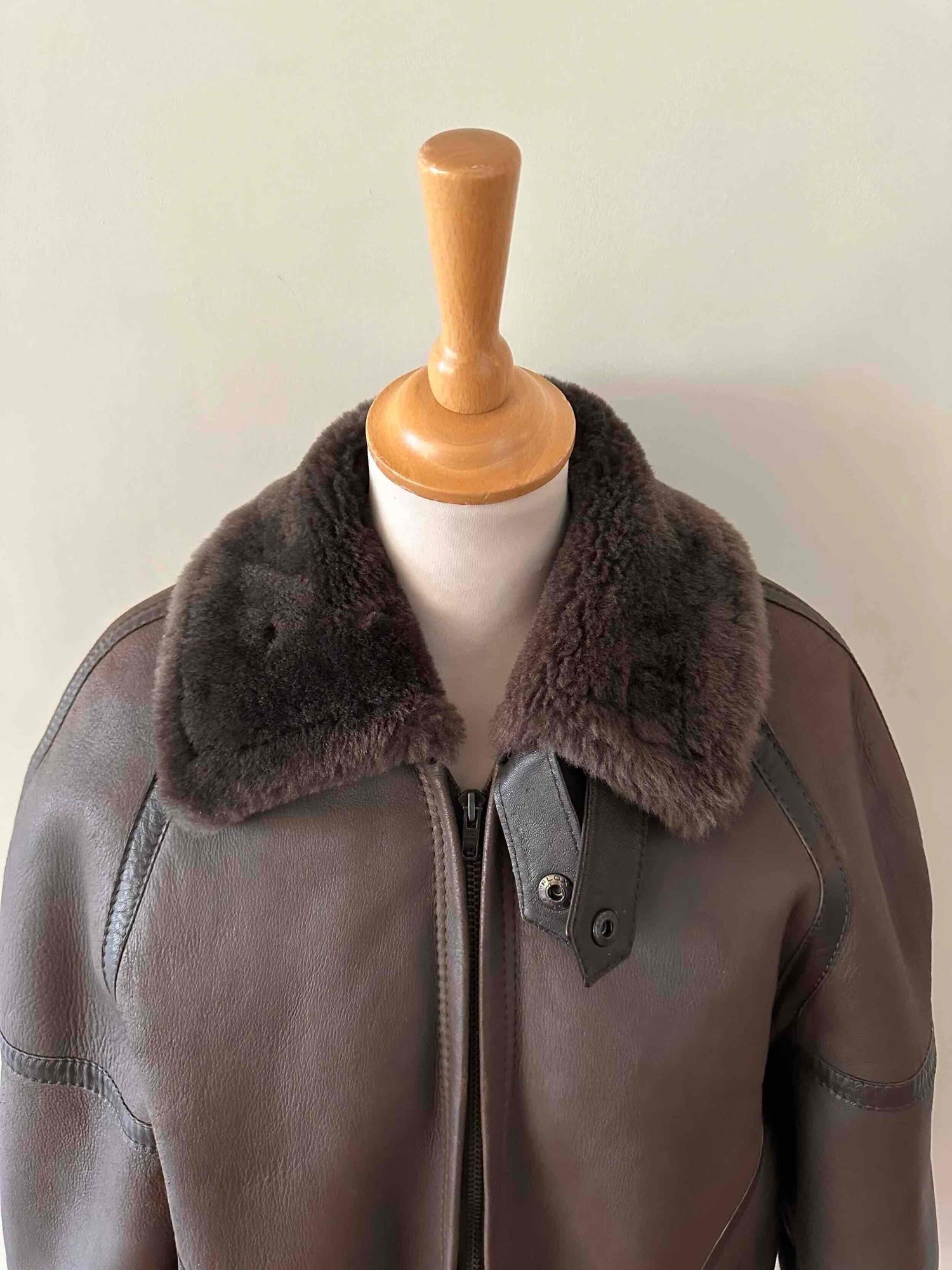 Wool-lined bomber jacket