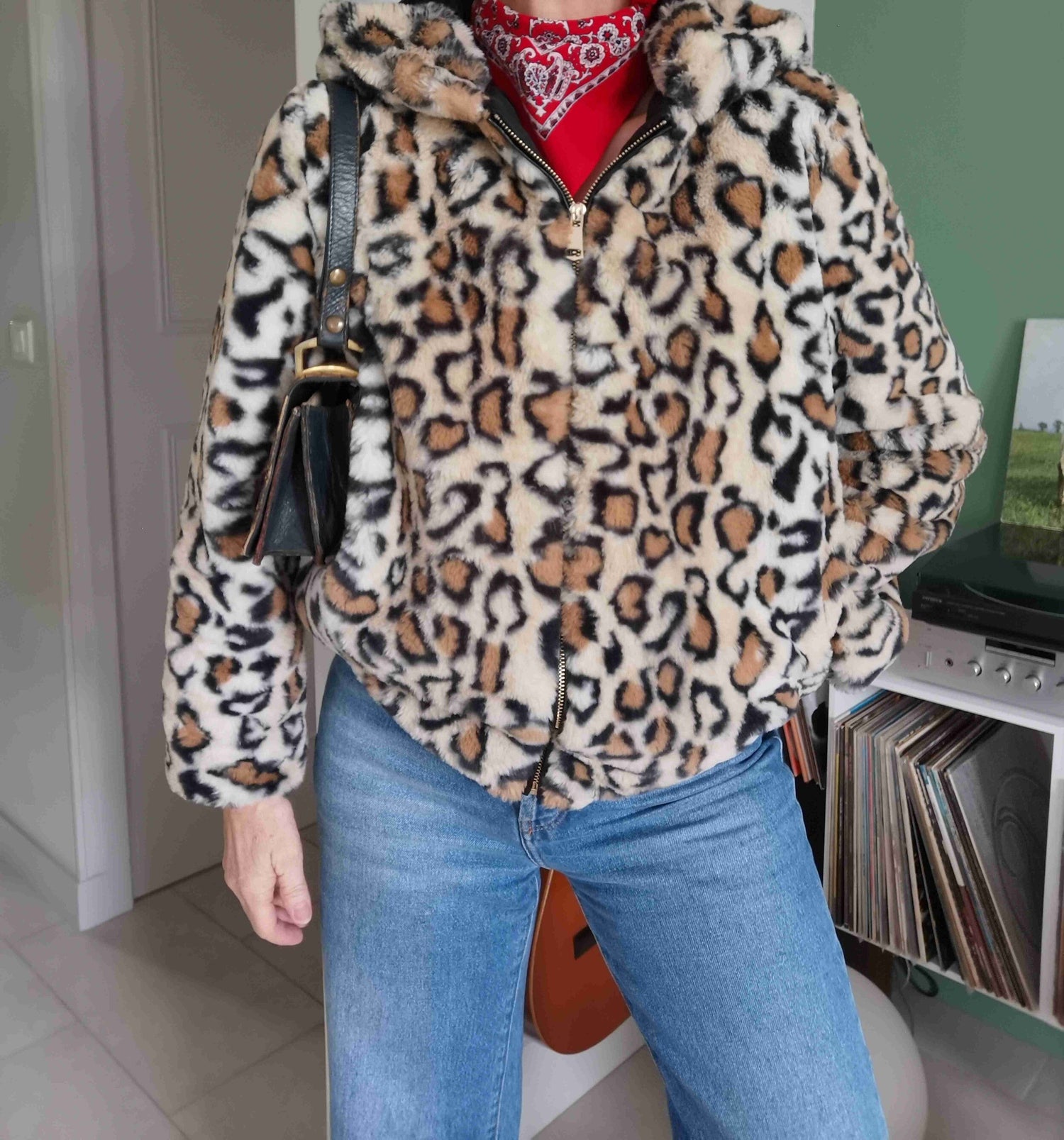 Blouson en fausse fourrure