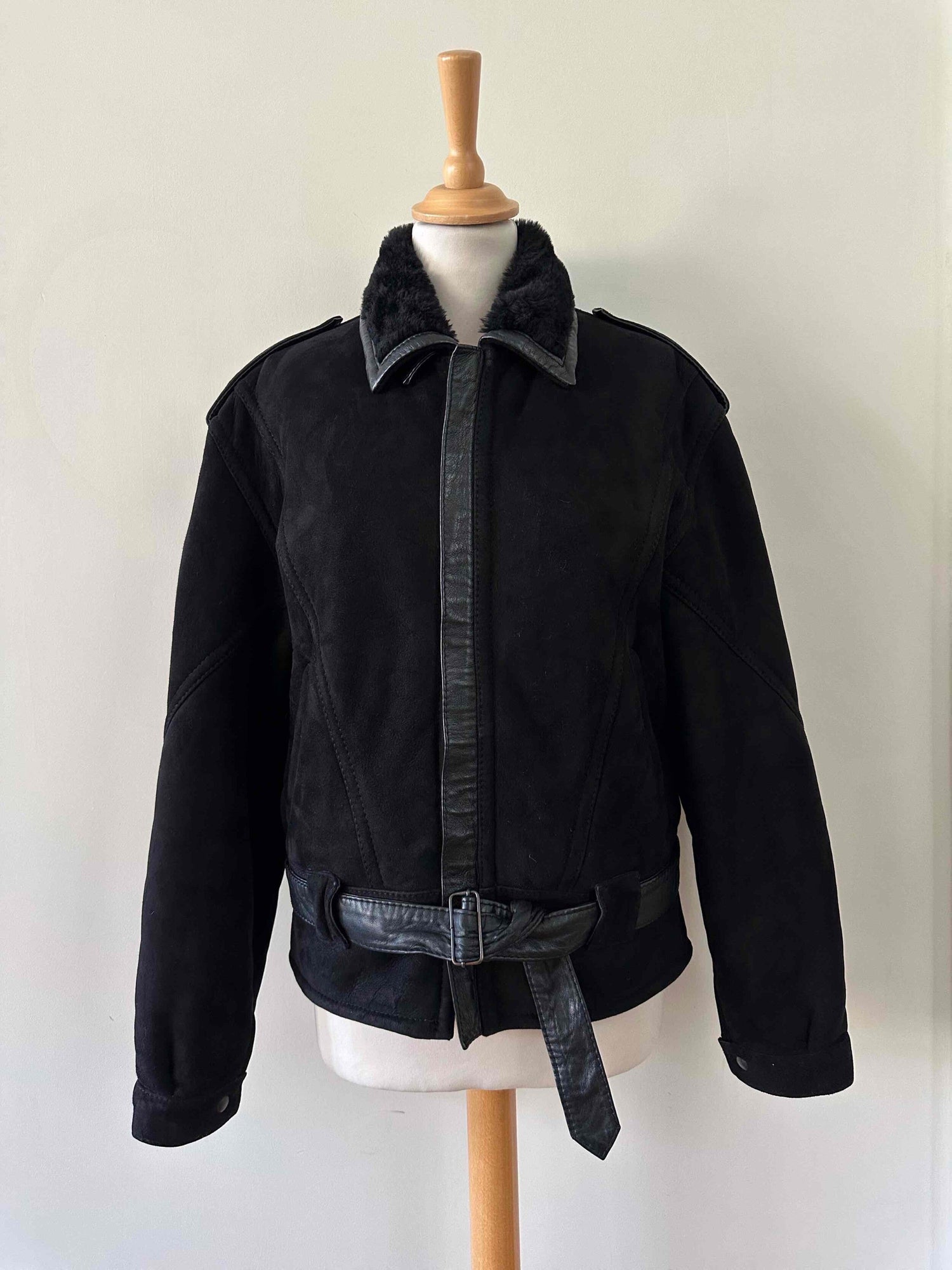 Wool-lined bomber jacket