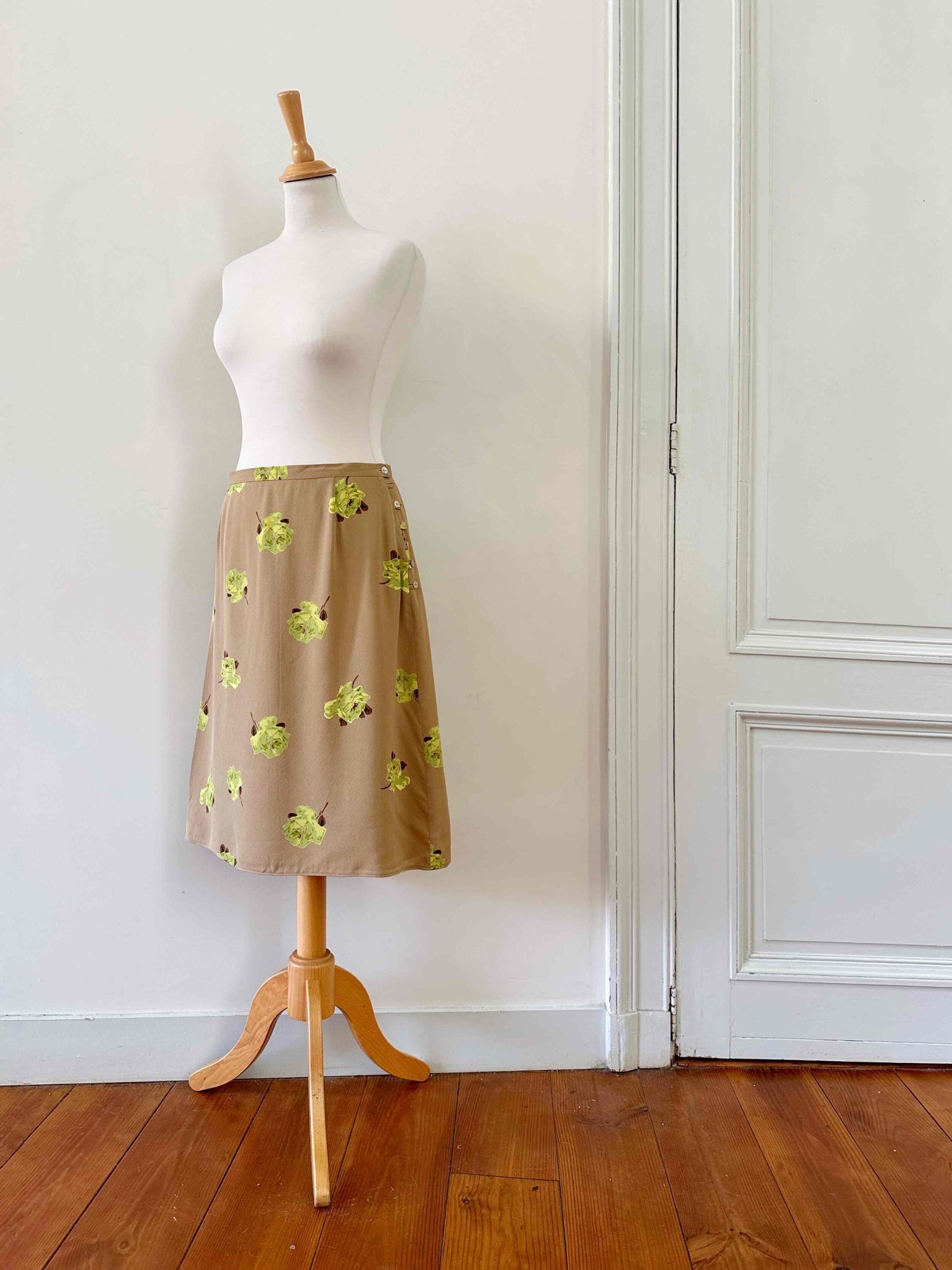 Jupe en soie Cacharel