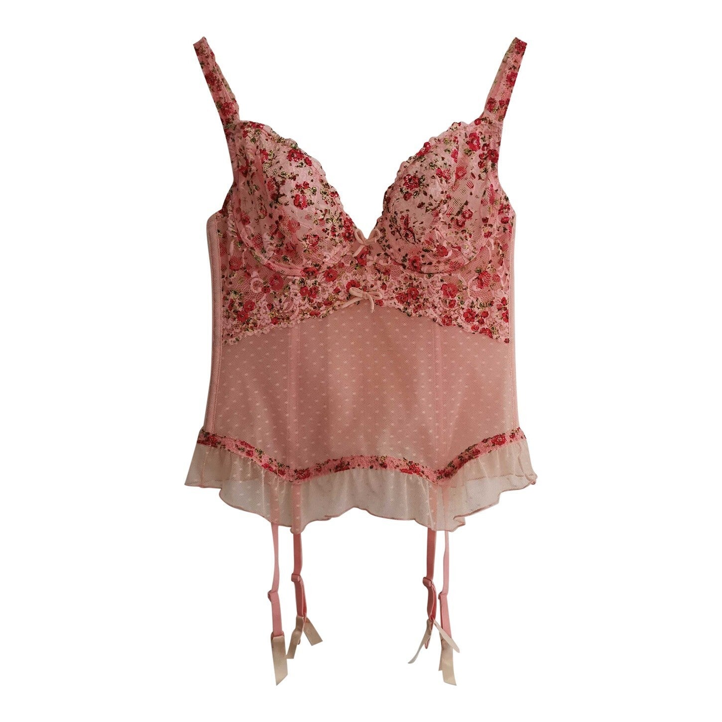 Guêpière à fleurs